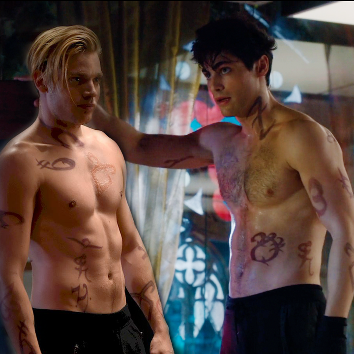 Shadowhunters: Jace & Alec shirtless